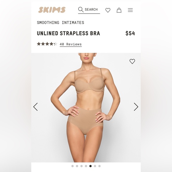 *New With Tags* SKIMS - Smoothing Intimates, Strapless Bra - Picture 4 of 7